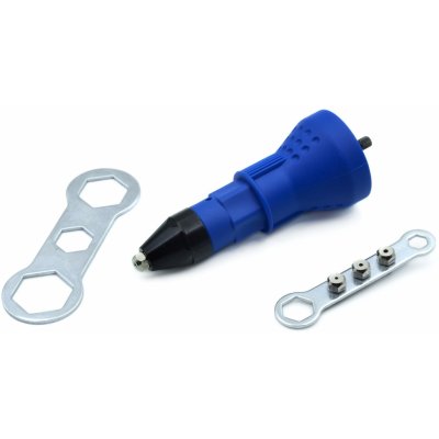 GEKO G01346 Nýtovací nástavec na vrtačku, pro trhací nýty 2,4 - 4,8 mm – Zboží Mobilmania