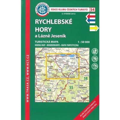 Soubor map 54 Rychlebské hory a Lázně Jeseník 1 : 50 000 – Zbozi.Blesk.cz