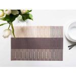 Jahu collections prostírání Deluxe Majda pruhy hnědo-béžové 30x45cm – Zboží Dáma