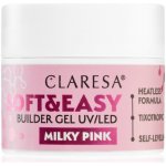 Claresa stavební gel na nehty Softeasy Milky pink růžová 12 g – Zbozi.Blesk.cz