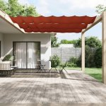 zahrada-XL Vertikální markýza terakotová 140 x 420 cm oxfordská látka 148362 – Zboží Mobilmania