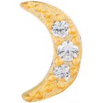 Franco Bene Piercingová náušnice ve tvaru měsíce pozlacená 1560 – Zboží Dáma