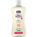 CHICCO Olej masážní s bavlnou a vitamínem E Baby Moments Sensitive 74 % přírodních složek 200 ml – Zbozi.Blesk.cz