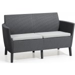 KETER SALEMO 2 seater sofa grafit – Zboží Mobilmania