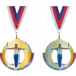 Akrylátová medaile Gymnastika kruhy Zlatá – Zboží Dáma