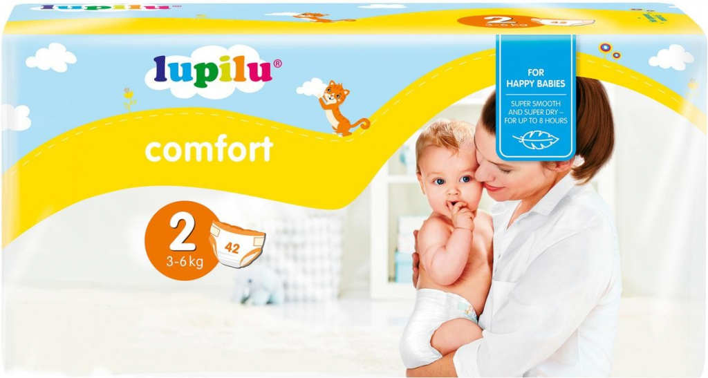 Lupilu Comfort 2 Mini 3-6 kg 44 ks od 169 Kč - Heureka.cz