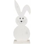 Bílá antik dekorativní dřevěná figurka králík 10*5*26 cm – Hledejceny.cz