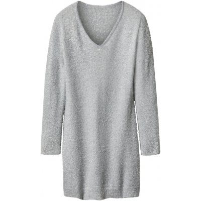 esmara Dámské úpletové šaty stříbrná – Zbozi.Blesk.cz