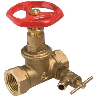 V&G Valogin Mosazný uzavírací ventil přímý DN15 - 1/2" s odvodněním PN16, K-125T 150112 – Hledejceny.cz