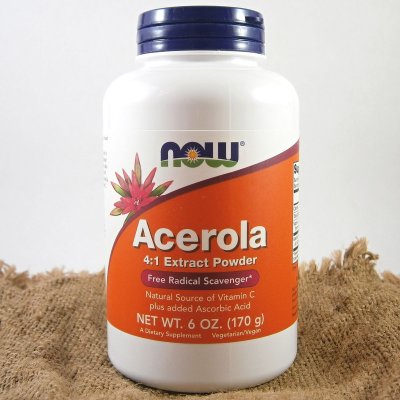 NOW Acerola prášek přírodní vitamin C 170 g