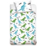 TipTrade povlečení Dinosauří kamarádi zeleno-modré 100 x 135 cm 40 x 60 cm – Zboží Dáma