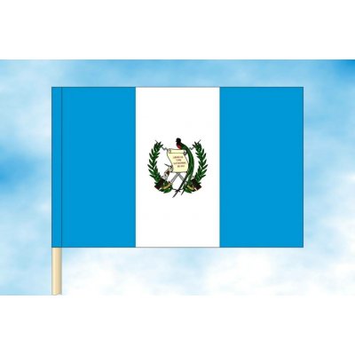 LIBEA, s.r.o. Vlajka Guatemaly Rozměr: 30×45 cm, Uchycení: Návlek na žerď – Hledejceny.cz