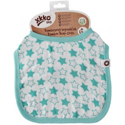 Kikko Bambusový bryndáček XKKO BMB Little Stars Turquoise – Zboží Mobilmania