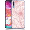 Pouzdro a kryt na mobilní telefon Samsung Pouzdro ACOVER Samsung Galaxy A70 A705F s motivem Floral I