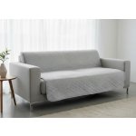 Mybesthome Přehoz na sedačku - pohovku JAKOB světle šedá 170x210 cm – Zboží Mobilmania