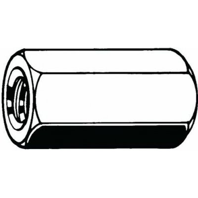 Prodlužovací matice 3 x d Ocel Bez PU |10| M8 – Hledejceny.cz