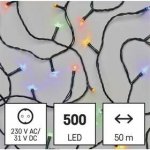 Emos LED vánoční řetěz 12 m venkovní i vnitřní multicolor programy časovač D4AM23 – Hledejceny.cz