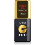 Delia Cosmetics Coral Nail Enamel Hybrid Gel lak na nehty Top Coat 11 ml – Zboží Dáma