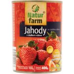 NaturFarm Kompot jahodový ve sladkém nálevu 400 g – Zboží Dáma