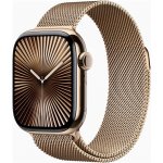 Apple Watch Series 10 42mm Cellular zlatý titan se zlatým milánským tahem MX083QC/A – Zboží Živě