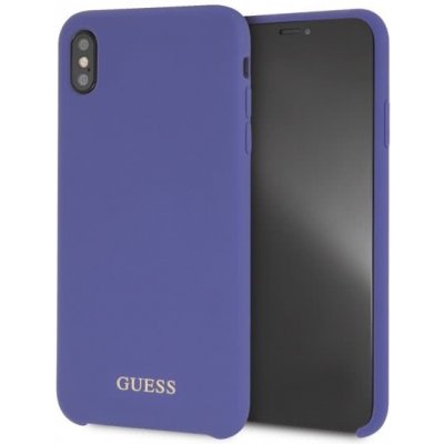 Pouzdro GUESS iPhone Xs Max purple hard case Silicone – Zboží Mobilmania