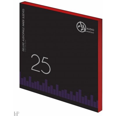 Audio Anatomy INNER SLEEVES 12″ Red - 25ks: Antistatický vnitřní obal na LP desky – Zboží Živě