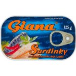 Giana Sardinky v rostlinném oleji s chilli 125 g – Zboží Dáma