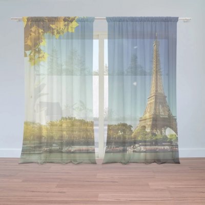 Sablio Záclony Paříž: 2ks 150x250cm – Hledejceny.cz
