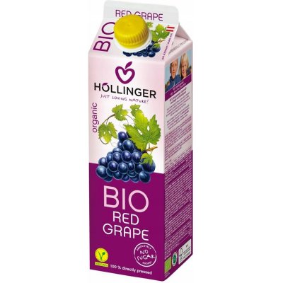 Hollinger Džus červený hrozen Bio 1 l – Zboží Dáma