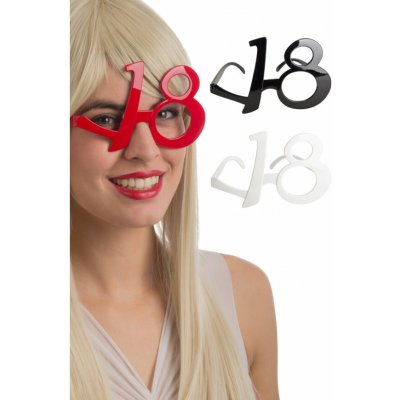 Partydeco Brýle narozeninové 18 mix barev – Zboží Dáma
