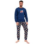 Cornette pánské pyžamo 115/290 Teddy 2 tmavě modrá – Zboží Dáma