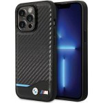 Pouzdro BMW iPhone 13 Pro Max Leather Carbon černé – Sleviste.cz