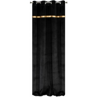 HOTOVÝ ZÁVĚS EMERA 140X250 CM ČERNÁ – Hledejceny.cz