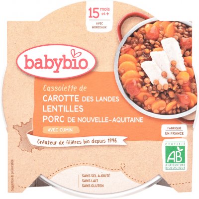 Babybio Vepřové maso s čočkou 260 g – Zboží Dáma