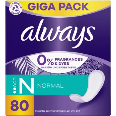 Always Intim Fresh & Protect normal slipové vložky 80 ks – Sleviste.cz