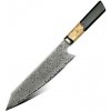 Kuchyňský nůž UG Grill Nůž Kiritsuke 20,5 33 cm Damašková ocel 67 dřevo & černá pryskyřice