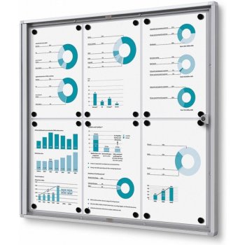 Jansen Display Economy interiérová vitrína 9 x A4