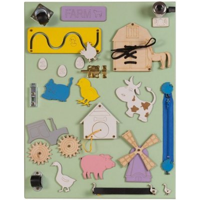 Aga4Kids MT16 Edukační oboustranná tabule Farma – Hledejceny.cz