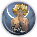 Kovový otvírák Alfons Mucha - Luna, ø 5,8 cm – Hledejceny.cz