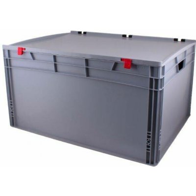 Tavobal 400340 Euro přepravka s víkem 800 x 600 x 420 mm, šedá – Hledejceny.cz