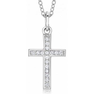 Sofia Diamonds zlatý přívěsek křížek s diamanty H SI3 CK47000801855