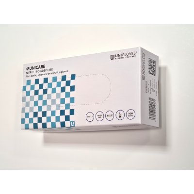 Unicare nitrilové bez pudru 100 ks – Zboží Dáma