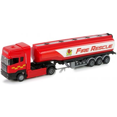 LEANToys Hasičský kamion s cisternou 30 cm červený