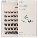 GloryStyles Samolepící segmentové řasy Invisible Band N033 krátké (8 - 14 mm) – Sleviste.cz