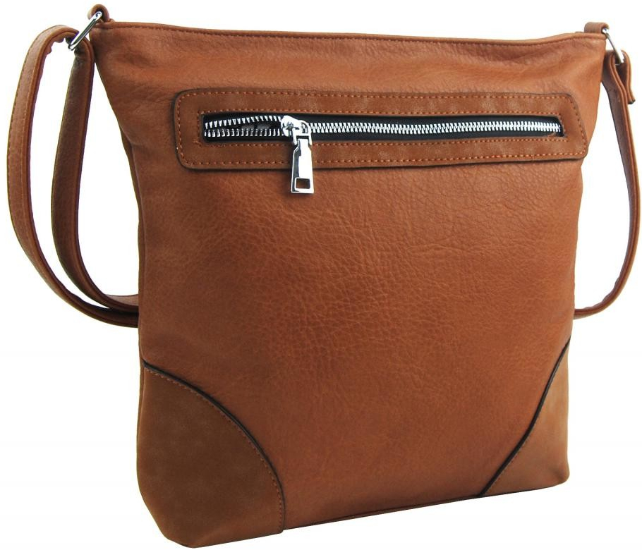 New Berry Středně velká hnědá crossbody dámská kabelka NH8123