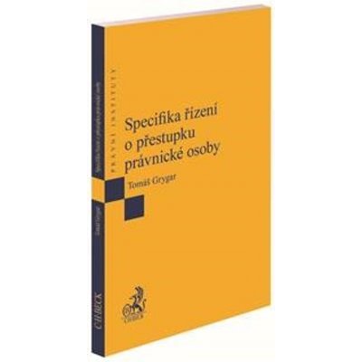 C. H. Beck Specifika řízení o přestupku právnické osoby – Zbozi.Blesk.cz