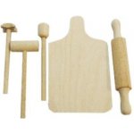 Teddies kuchyňské nádobí dřevěné prkénko váleček palička 23cm – Zbozi.Blesk.cz