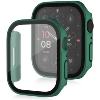 VSECHNONAMOBIL 67561 PC FULL COVER Plastový kryt so sklom pre Apple Watch SE / SE 2022 / SE 2023 / SE 2025 (44mm) zelený – Zboží Živě