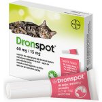 Dronspot 60mg/15mg střední kočky spot-on 2x0.7ml – Hledejceny.cz