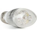 LED Light LED žárovka svíčka E27 3W bílá čistá